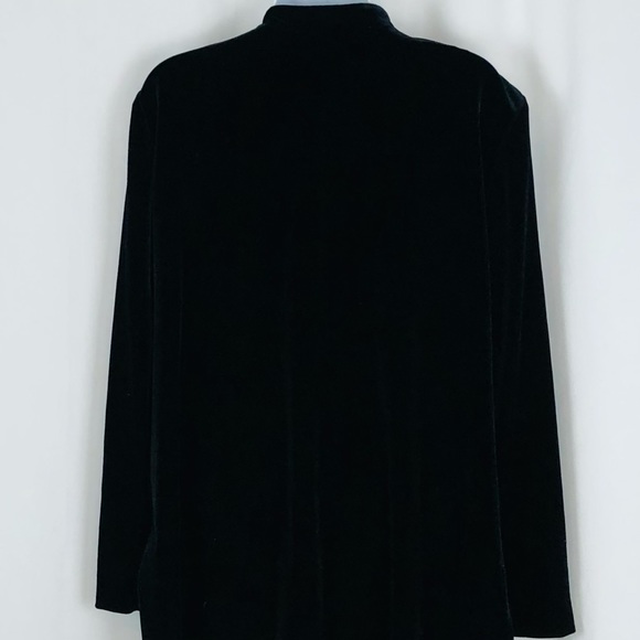 R&M Richards Velvet ‘gold’ hook closure long jacket 12P - Picture 8 of 16